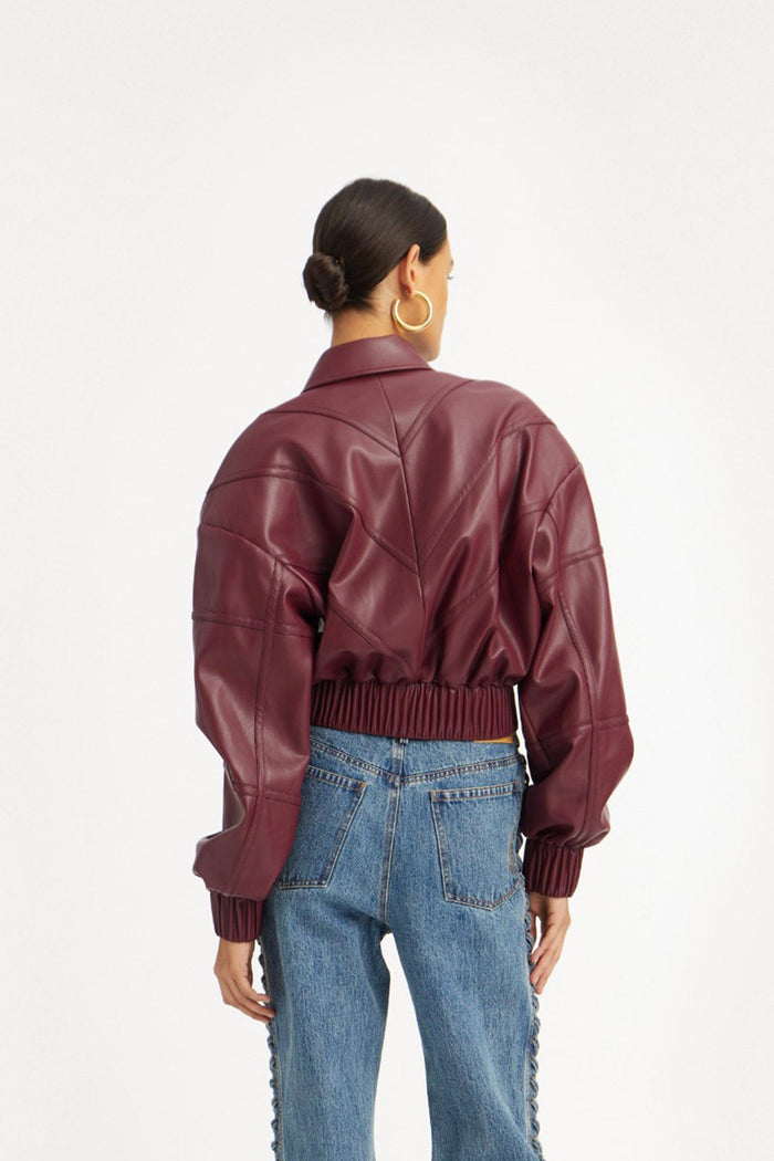 Giubbotto Bomber Bordeaux-5