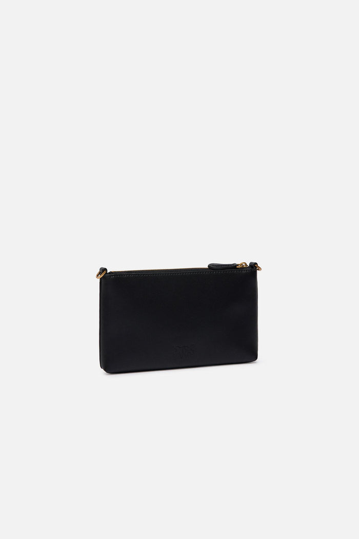 Pochette piatta in pelle con logo Love Birds-2