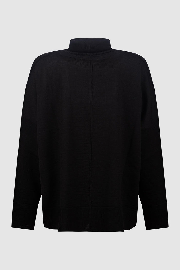 Maglia Dolcevita in Lana e Viscosa-2