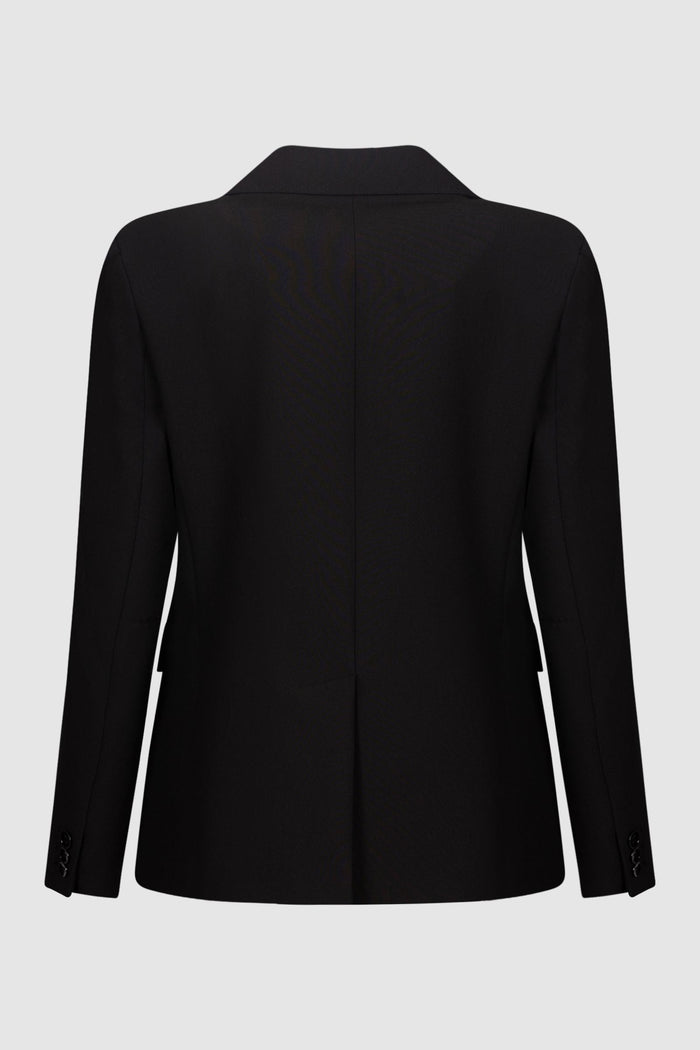 Blazer in tela di mista viscosa-2