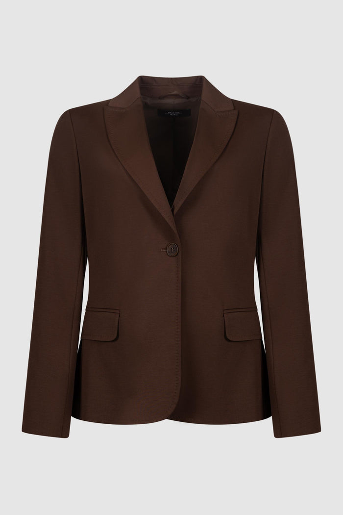 Blazer in jersey di cotone-1
