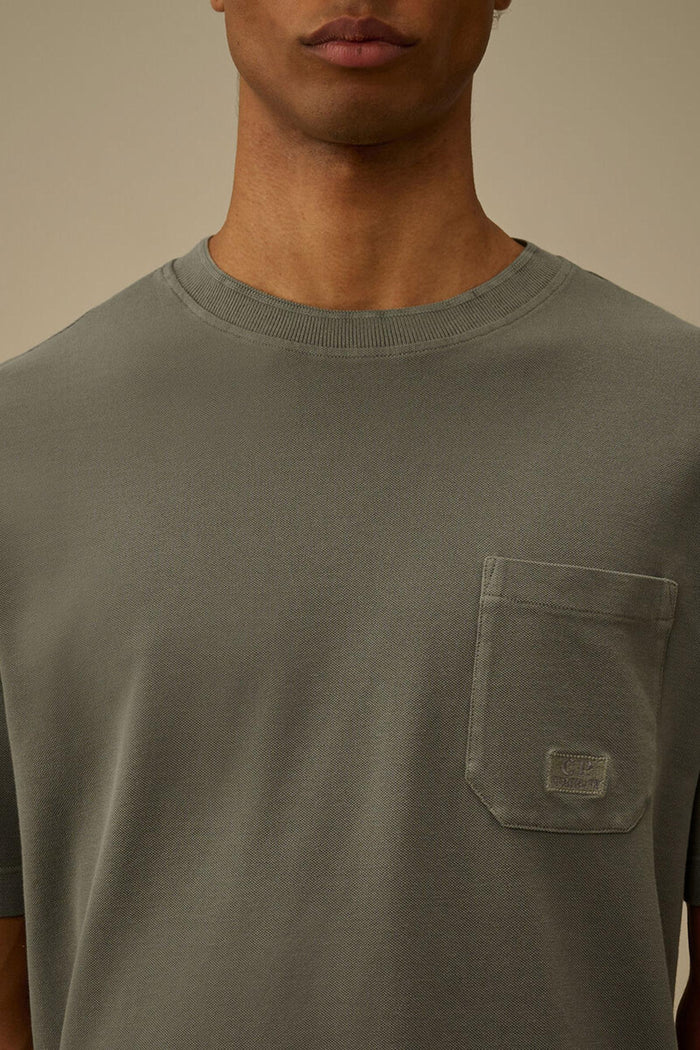 T-shirt a maniche corte tinta in capo 24/1-4