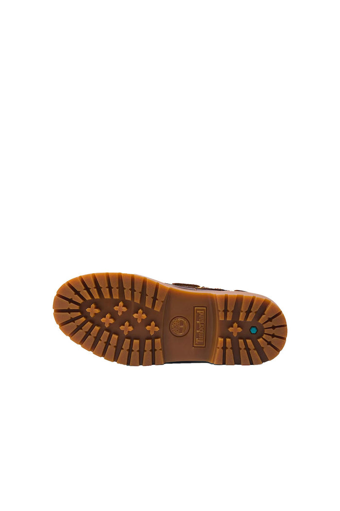 Scarpa da Barca con Plateau Stone Street da Donna in marrone scuro-6