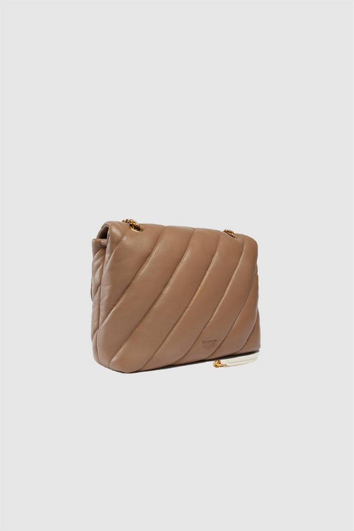 Borsa a tracolla grande Love Bag Puff in nappa trapuntata-2