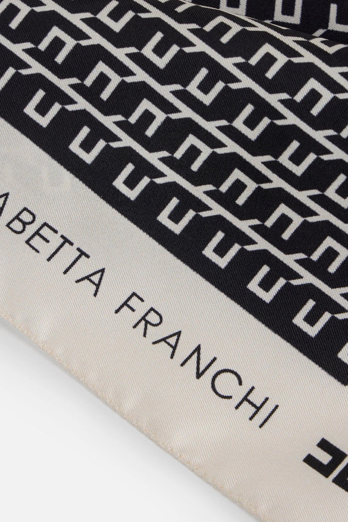 Foulard in twill di seta con stampa-2