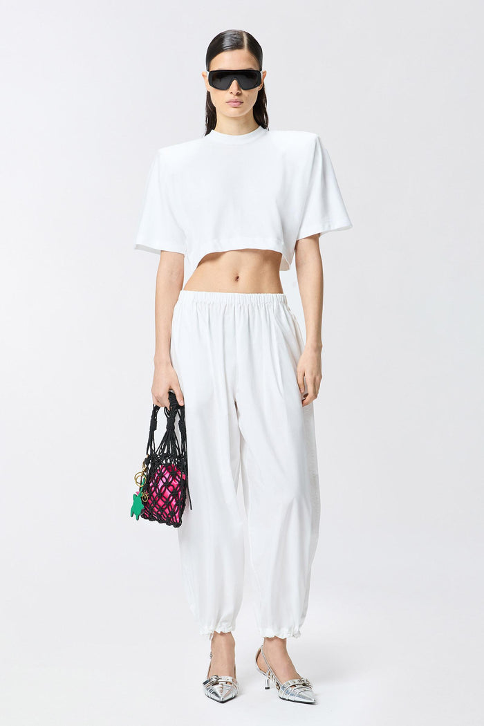 Pantaloni balloon leggeri con coulisse-3