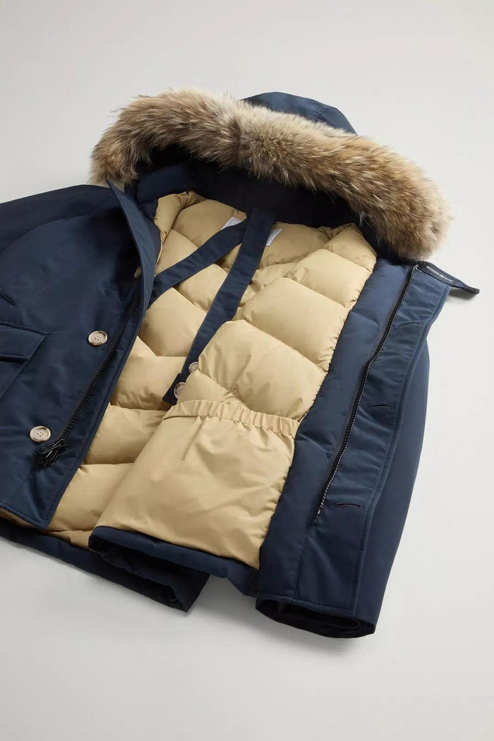 Arctic Anorak in Ramar Cloth con pelliccia removibile-8
