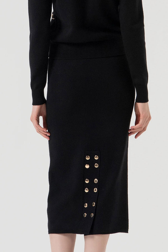 Gonna slim midi in maglia-3