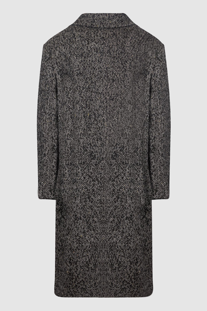 Cappotto Uomo Spigato Grigio-2