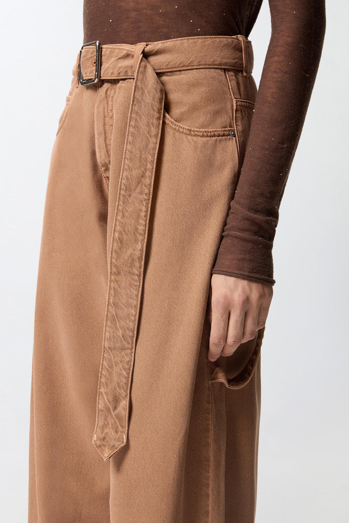 Pantalone balloon in denim con dettagli workwear-7