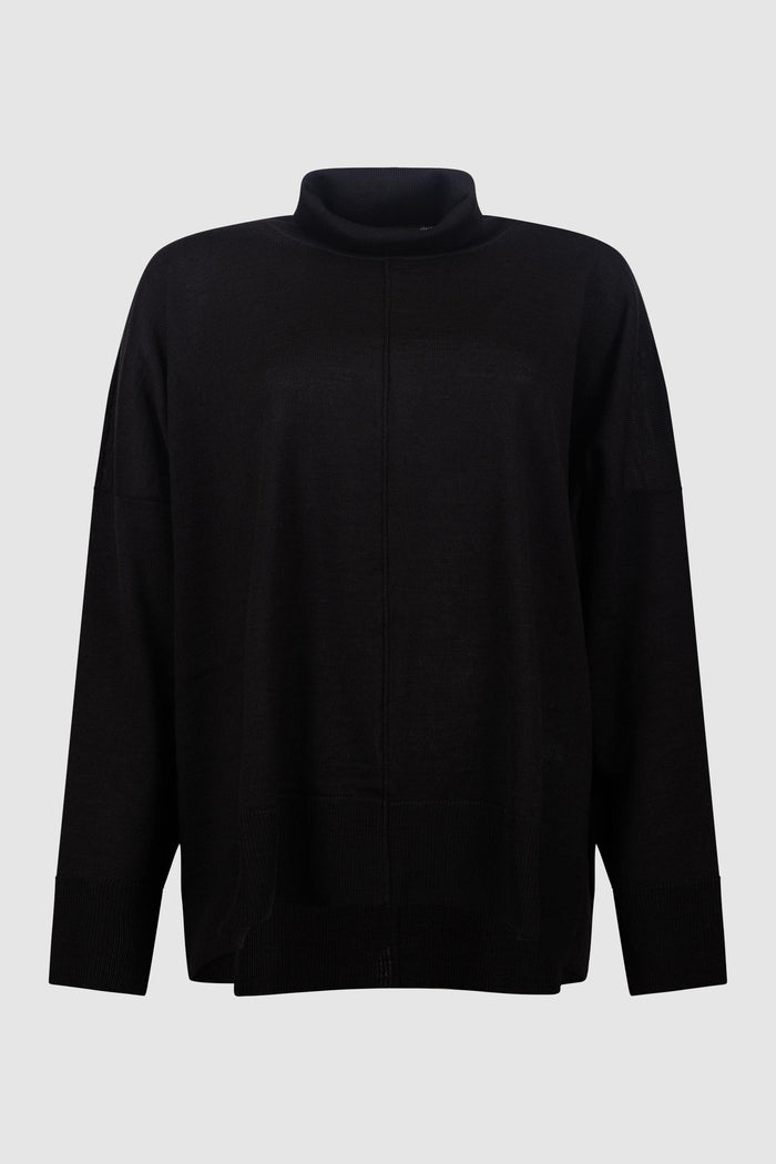 Maglia Dolcevita in Lana e Viscosa-1