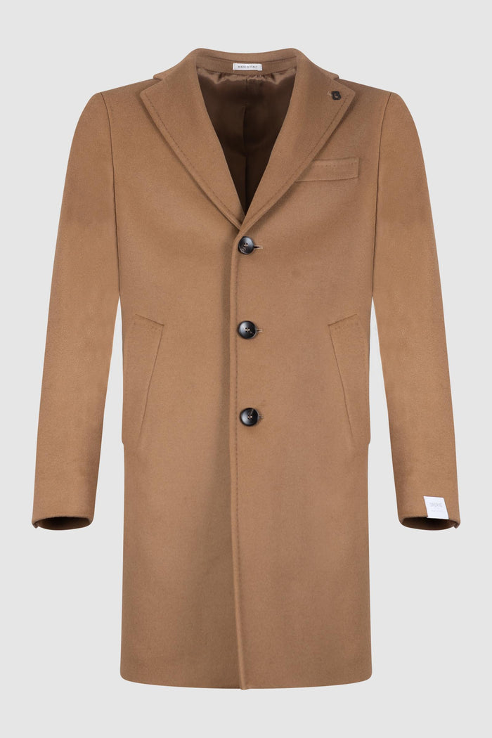 Cappotto monopetto in lana