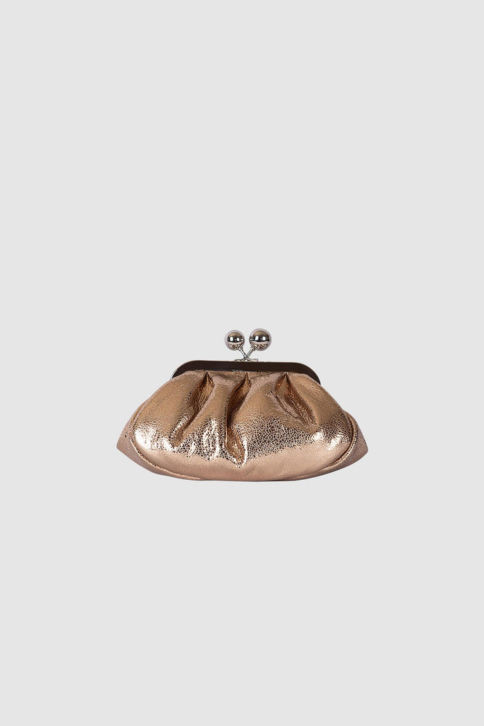 Pasticcino Bag extra small in pelle laminata - Rosa