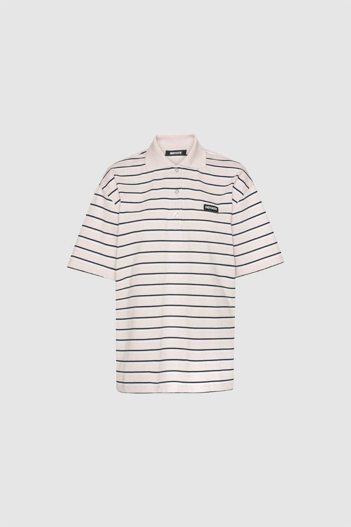 Polo in jersey rosa chiaro