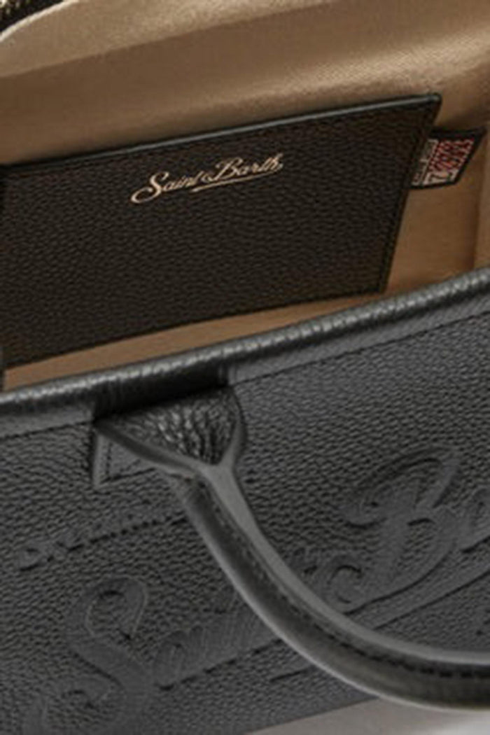 <BR/>Borsa a spalla Vanity Bag Mini in pelle martellata cammello-4