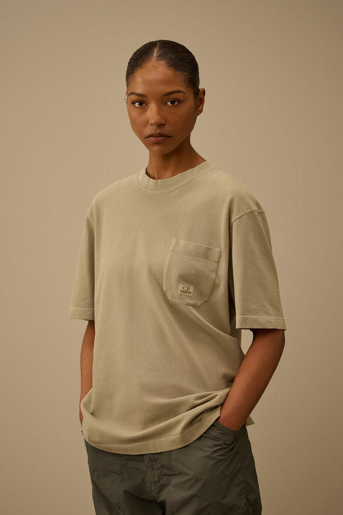 T-shirt a maniche corte tinta in capo 24/1-2