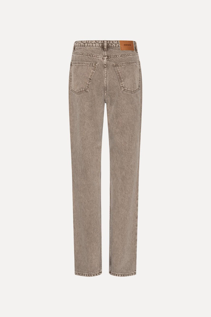 Jeans larghi e dritti color tortora-2