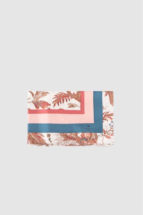 Foulard in Seta con Motivo Botanico