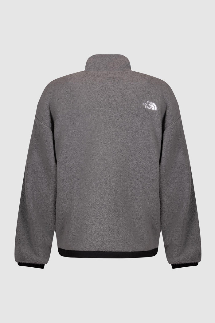 Giacca in pile con zip e tasche-2
