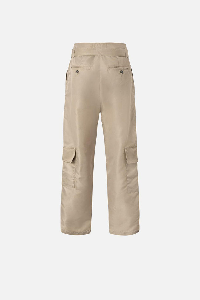 Pantaloni cargo slouchy con cintura-2