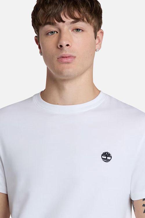 T-shirt a Maniche Corte Dunstan River da Uomo in bianco-2