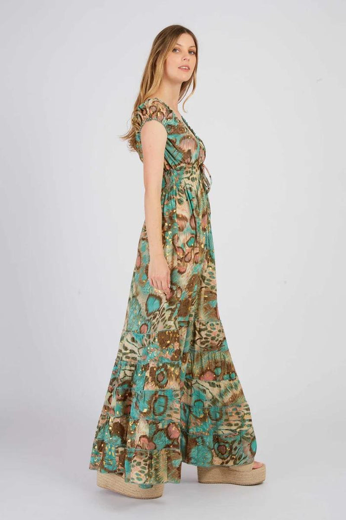 Abito lungo stampato PETRONILLE-2