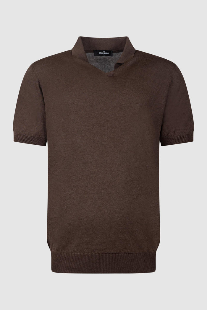 Polo da skipper in maglia raglan di cotone biologico-1
