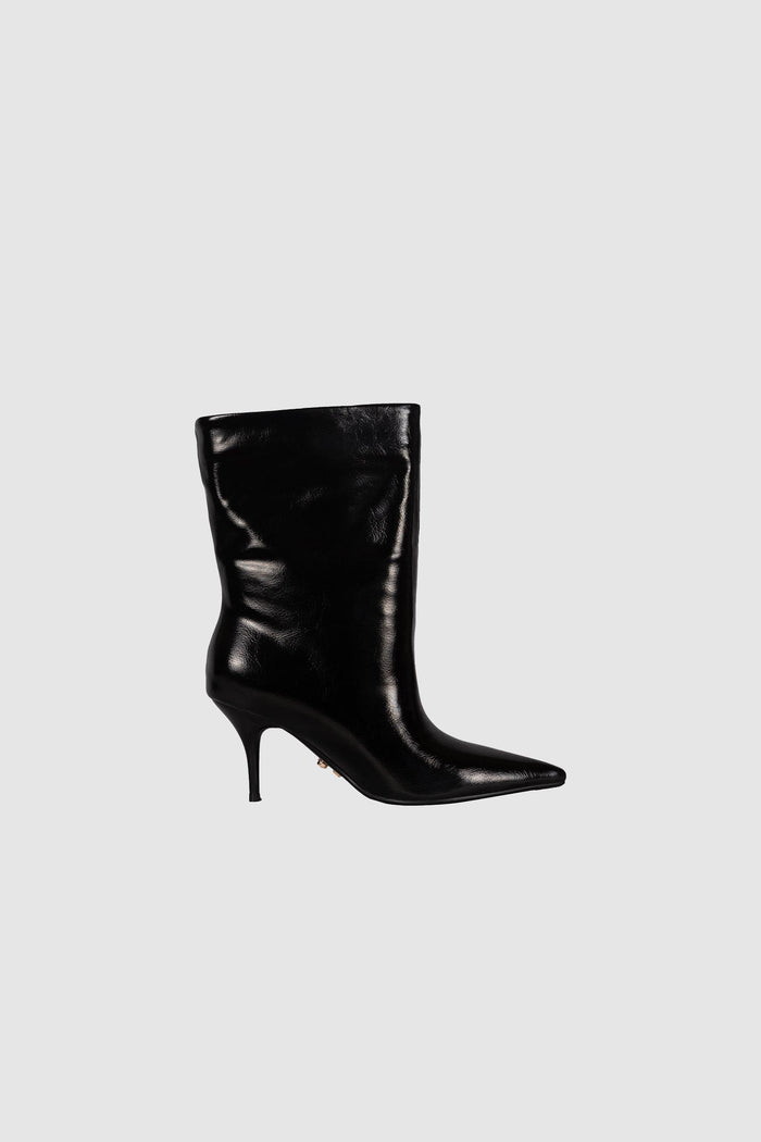 Stivale in pelle nera-1