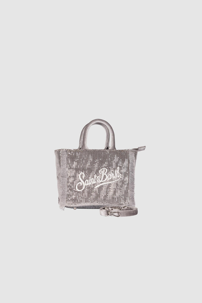 Mini Bag Saint Barth - Argento Glitter-3