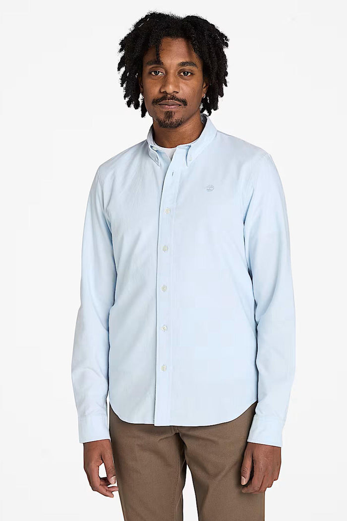 Camicia Oxford da Uomo in blu-5