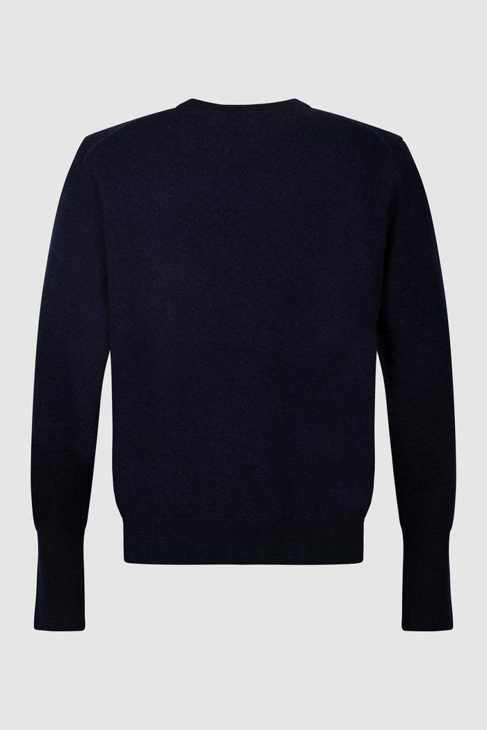 Maglia girocollo con motivo a rombi-2