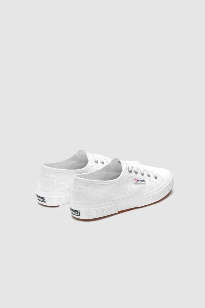 Sneakers Classiche Unisex Colore Bianco con Tomaia in Cotone-4