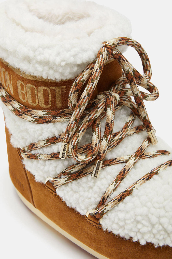 STIVALE LAB69 ICON LOW MARRONE IN SHEARLING-4