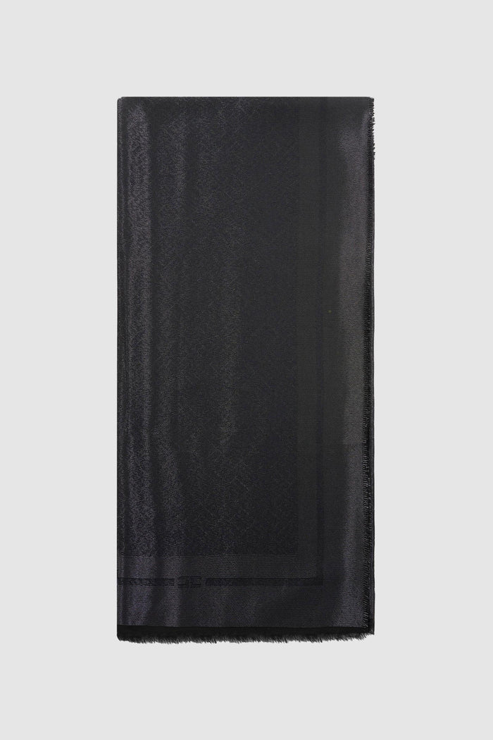 Sciarpa con pattern logo