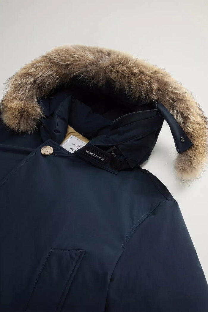 Arctic Anorak in Ramar Cloth con pelliccia removibile-7