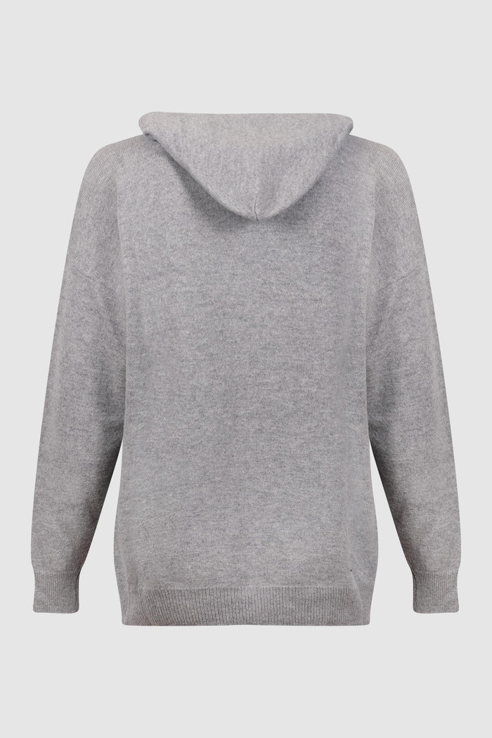 Felpa con Cappuccio in Maglia-2