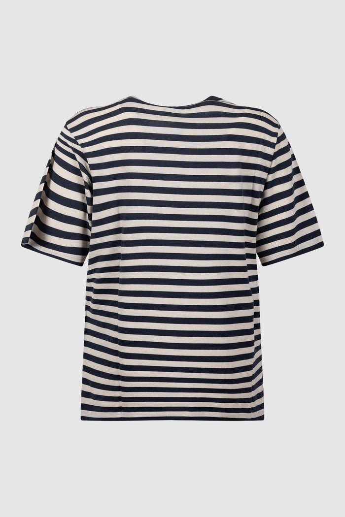 T-shirt basic in cotone - Ecru-2