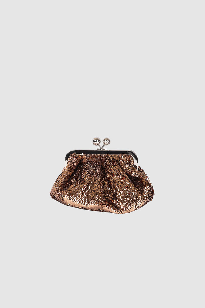 Pasticcino Bag small in raso con paillettes