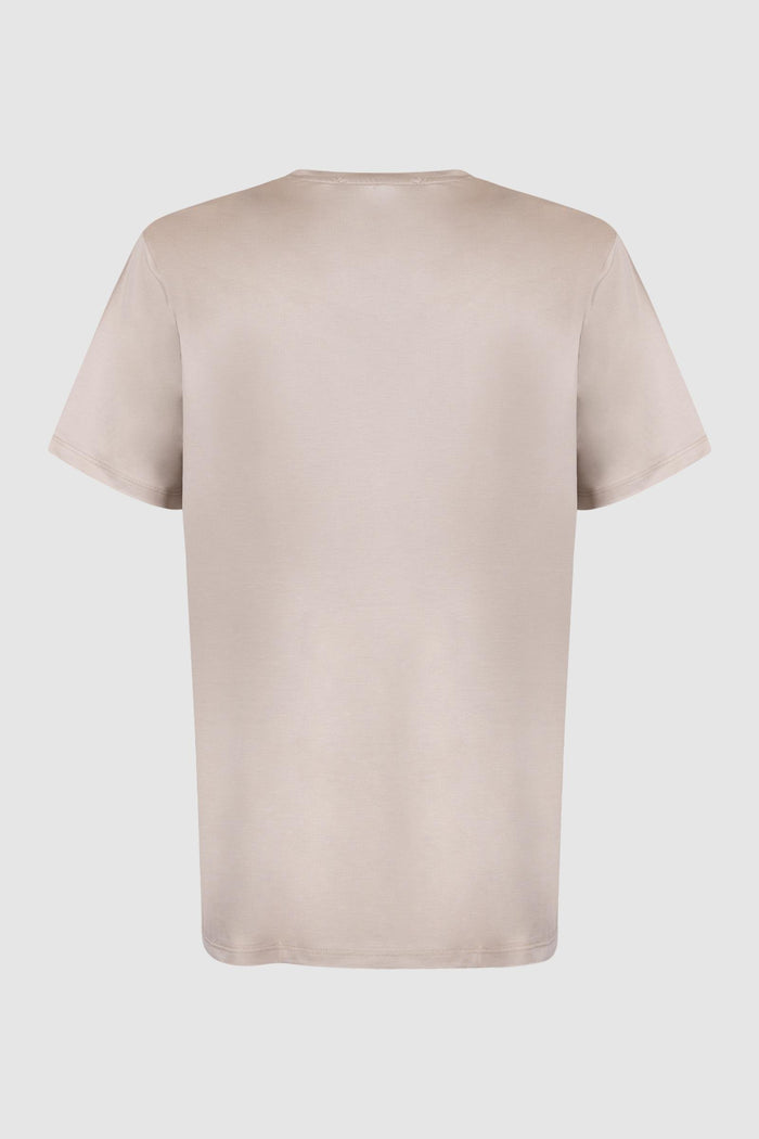 T-shirt lineare tinta unita-2