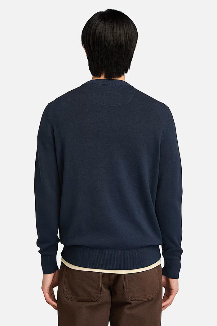 Maglione in Cotone Williams River da Uomo in blu scuro-2