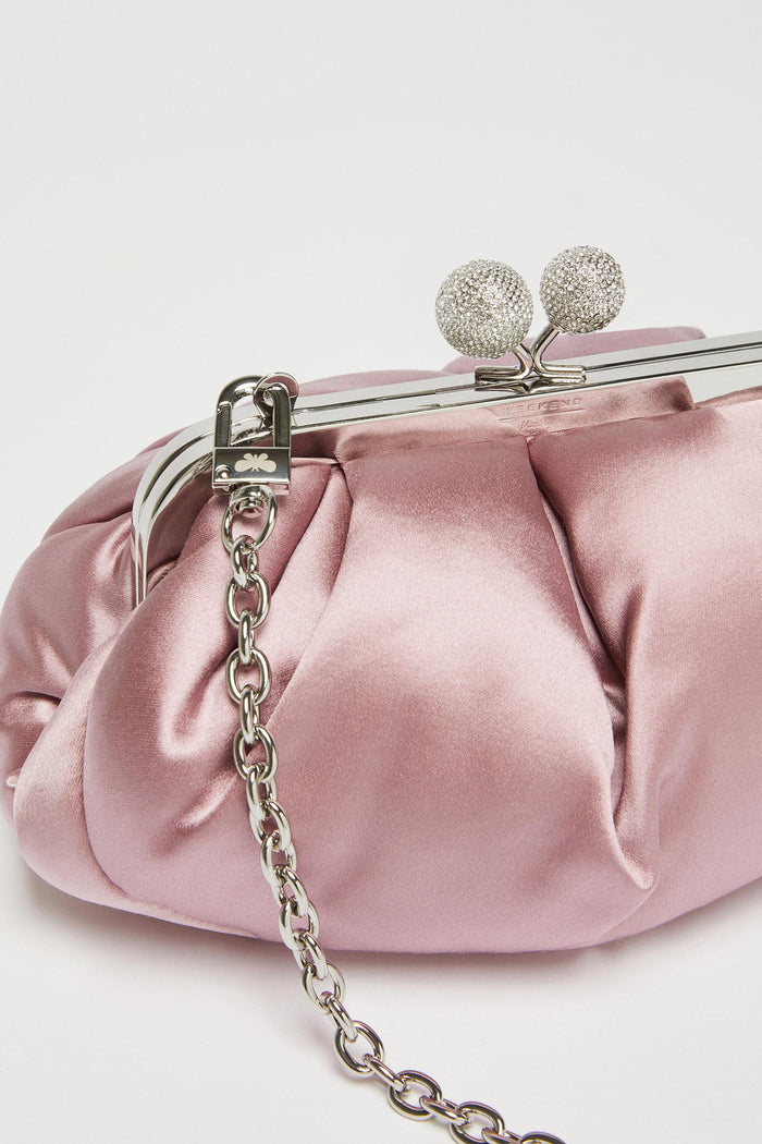 Emmy, pasticcino Bag Small in raso con strass-4