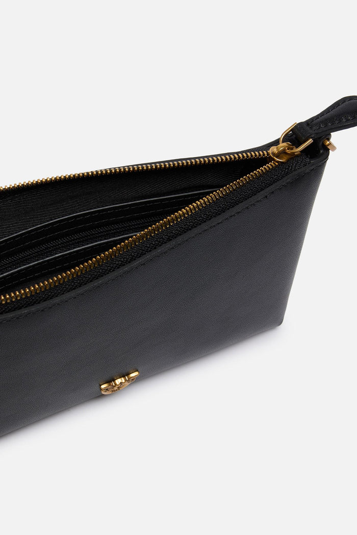 Pochette piatta in pelle con logo Love Birds-4