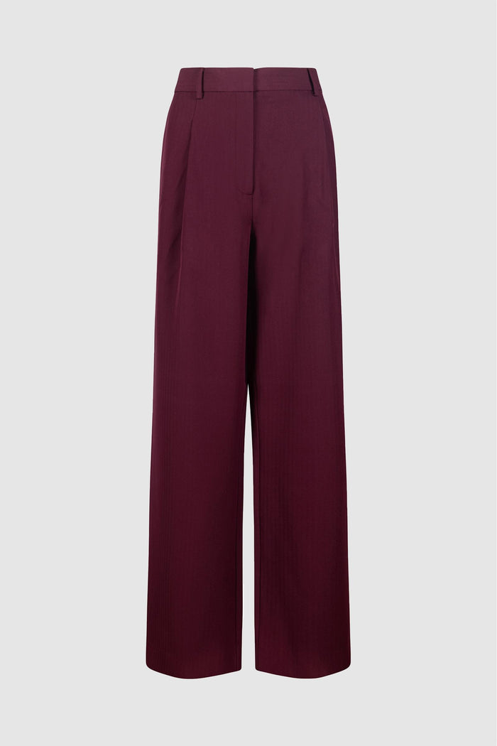 Pantaloni ampi Selected in misto lana