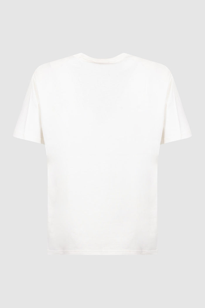 T-shirt girocollo con logo ricamato-2