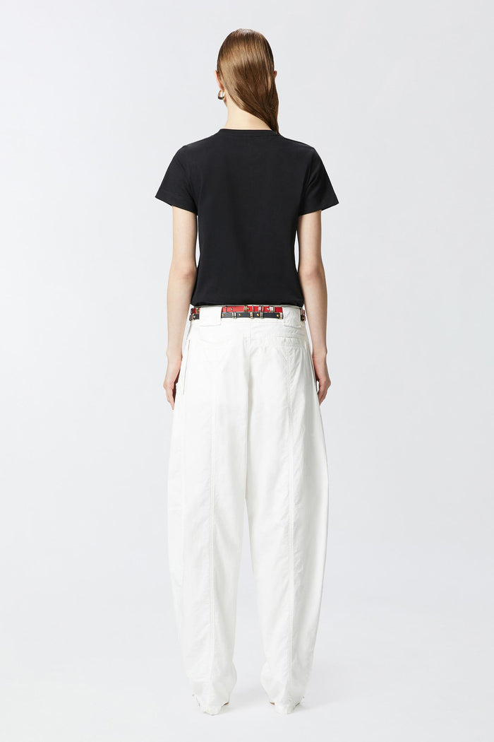 T-shirt maniche corte logo ricamato-5