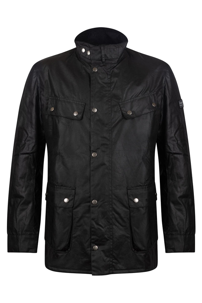 Giacca cerata Duke Wax Jacket nera-2