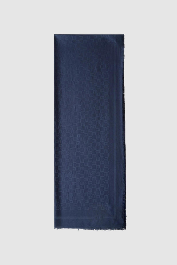 Sciarpa con pattern logo