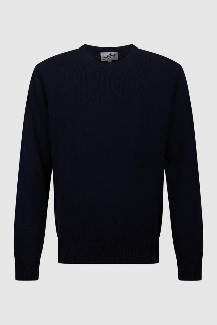 Maglione Girocollo Blu Notte