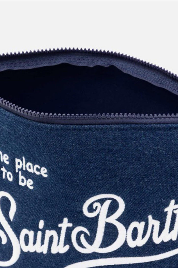 Pochette Aline L effetto denim-3