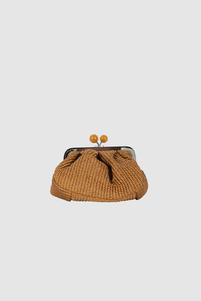 Pasticcino Bag small effetto rafia - Mandarino-1